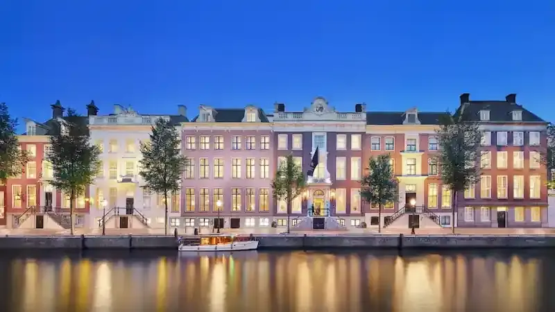 Waldorf Astoria Amsterdam luxury hotel on the canal